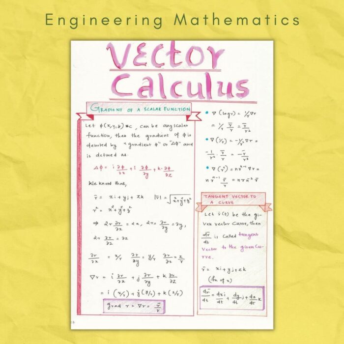 engineering mathematics vector calculus