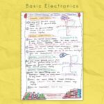 Basic Electronics Color Handwritten Notes [PDF] - NewtonDesk