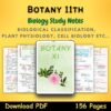 botany biology 11 Study Notes pdf