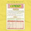 cement in building material civil notes