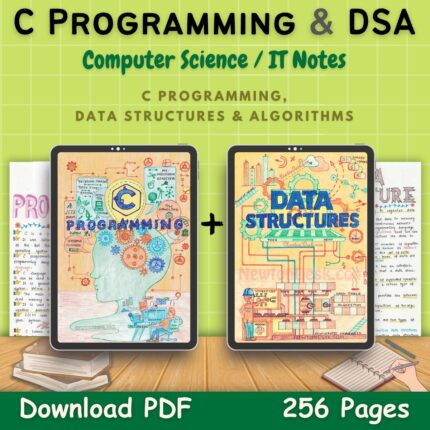 c programming and data structures dsa notes pdf first front cover green page