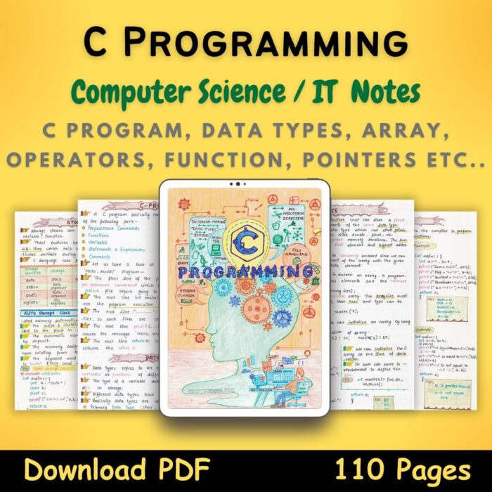 c programming language notes pdf