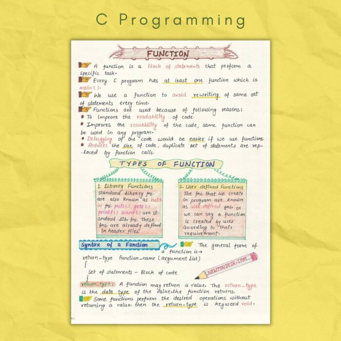 c programming function