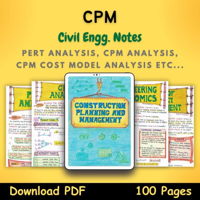pert cpm handwritten notes pdf civil engg