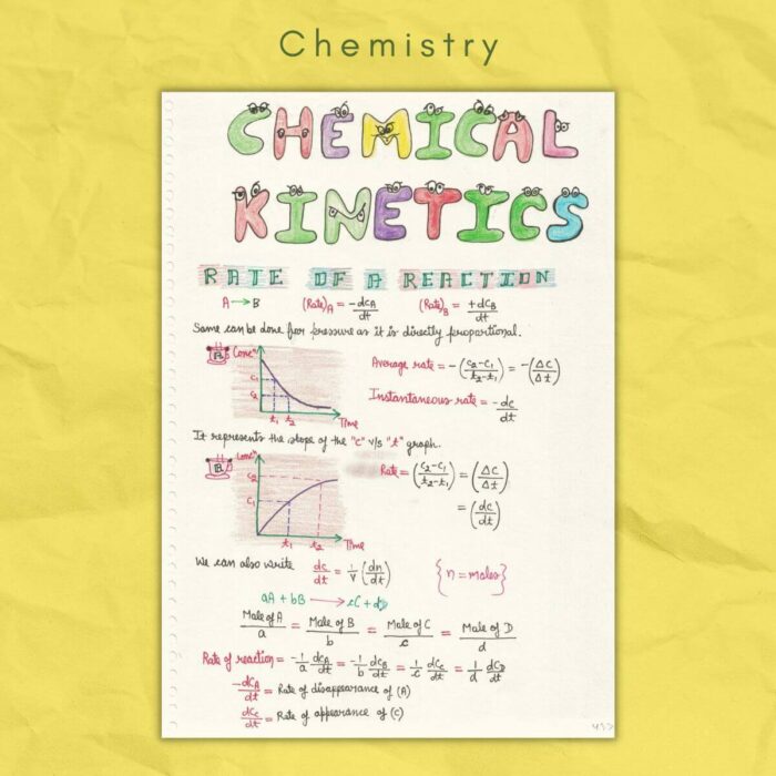 chemistry notes chemical kinetics