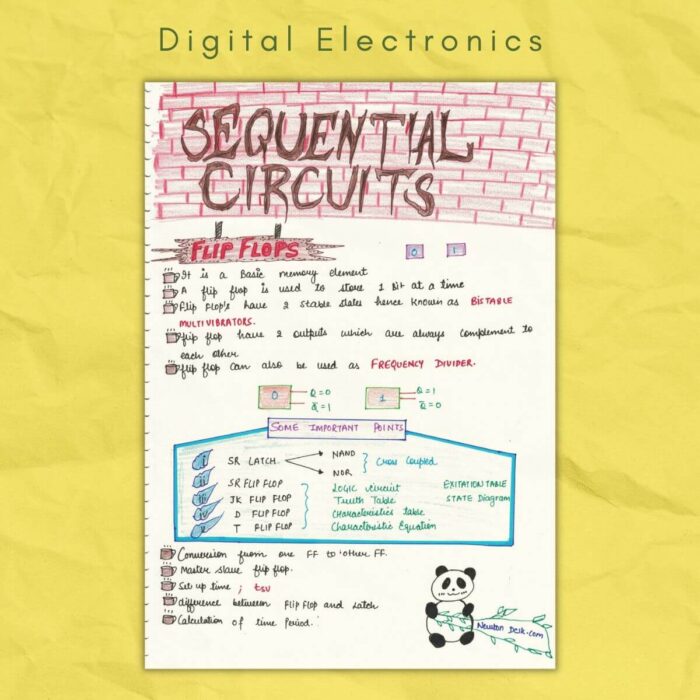 sequential circuits digital electronics notes sample