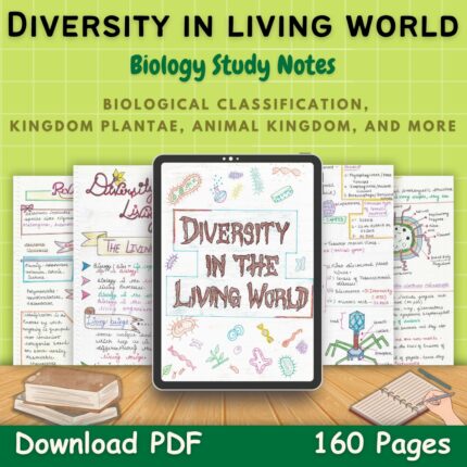 diversity in the living world biology grade 11 Study Notes in green