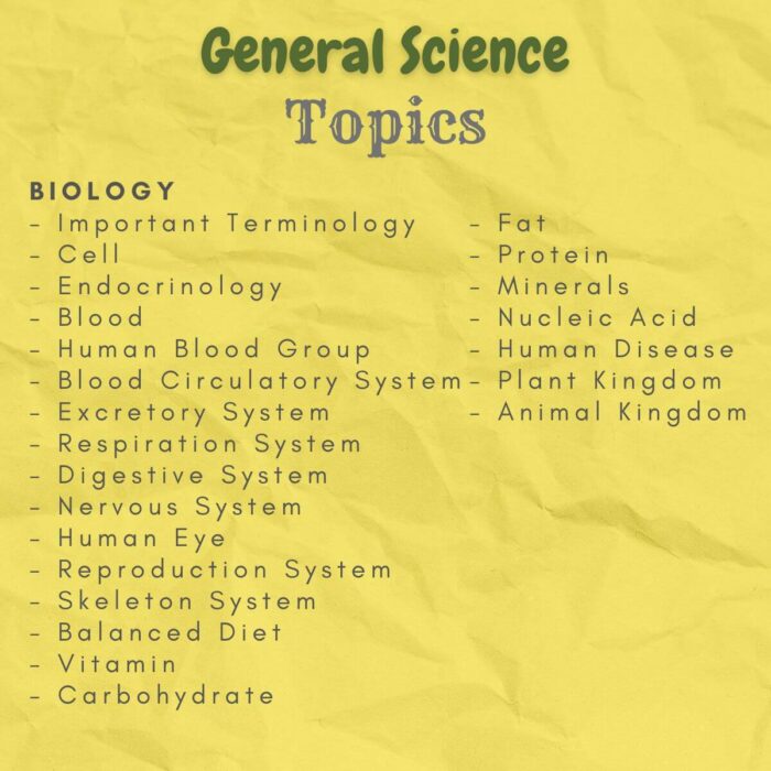 general science study notes biology index topics