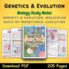 genetics and evolution biology Grade 12 Study Notes