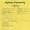 highway engineering notes topics index