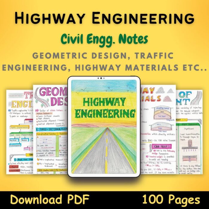 highway engineering civil handwritten notes pdf