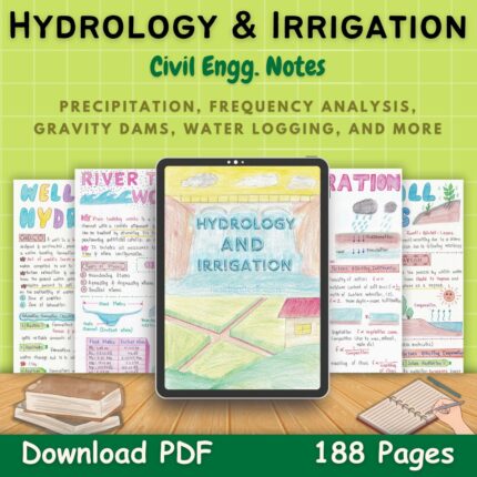 hydrology and irrigation hydrogen notes pdf civil first front cover