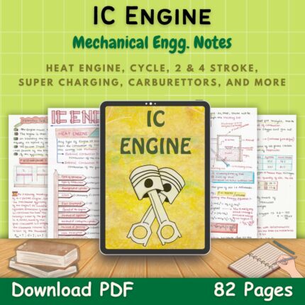internal combustion ic engine handwritten notes pdf civil notes first front cover