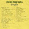 indian geography in english topics index