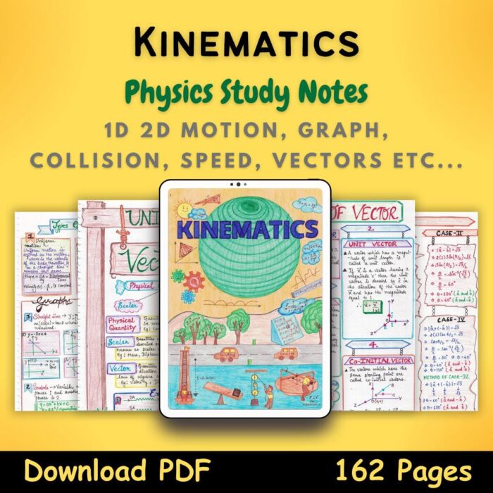 kinematics physics 11 handwritten study notes