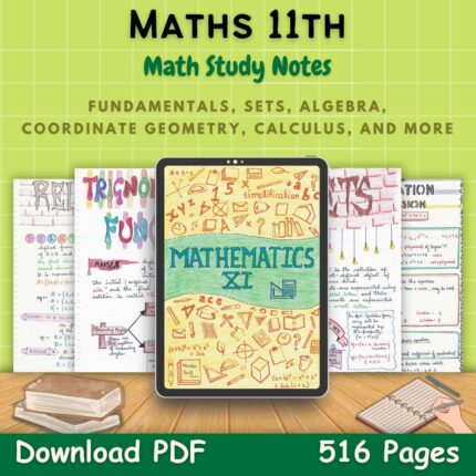 mathematics 11 handwritten Study notes pdf