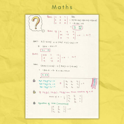 Complete Maths Color Handwritten Notes [PDF] JEE - NewtonDesk