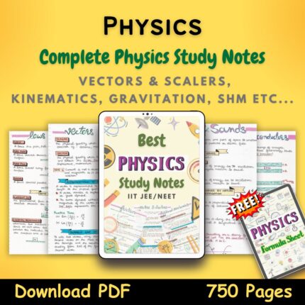 physics handwritten study notes pdf free formula sheet