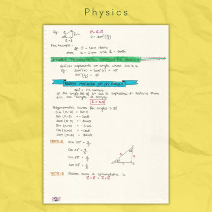 Complete Best Physics Color Handwritten Notes [PDF] JEE | NEET - NewtonDesk