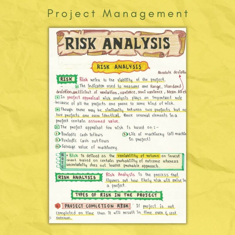 Project Management Notes - Complete Guide & Study Material