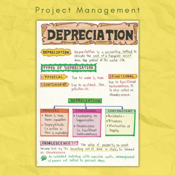 depreciation in project management