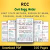 reinforced cement concert RCC notes pdf civil engg