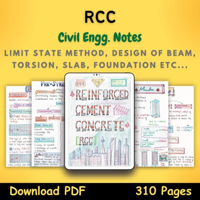 reinforced cement concert RCC notes pdf civil engg