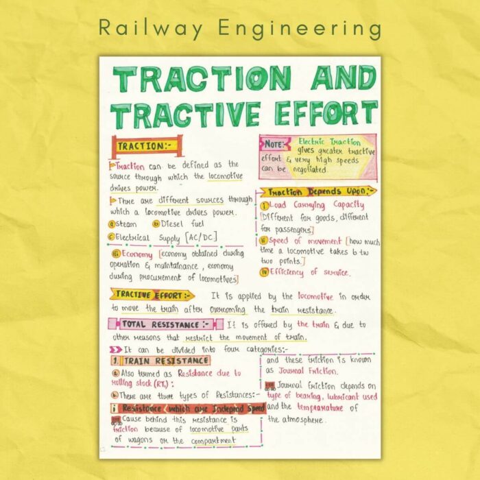 traction and tractive efforts in railway engineering