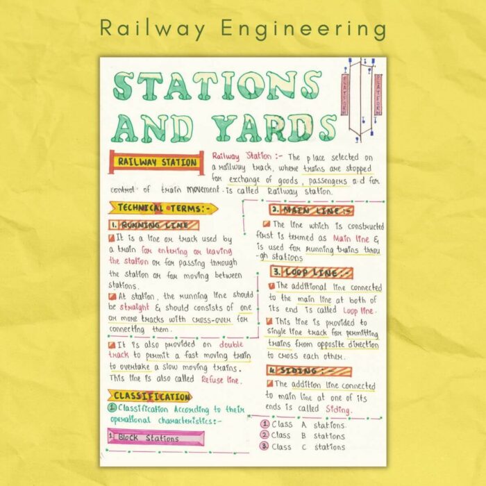 stations and yards in railway engineering