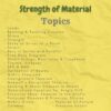 strength of material notes index topics