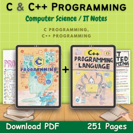 c and cpp programming notes pdf first front cover green page