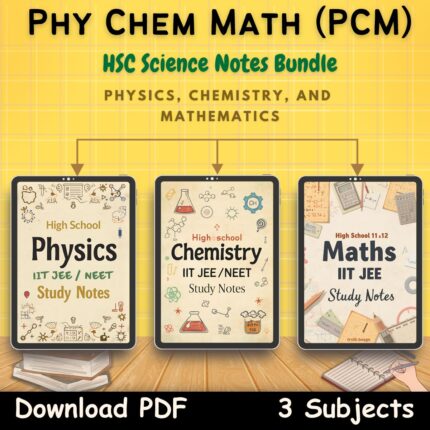 physics chemistry math pcm study notes pdf first front cover page