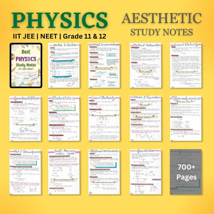 physics handwritten study notes pdf