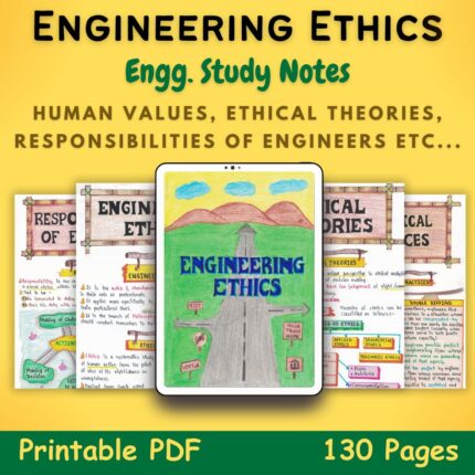 engineering ethics study notes for stem engineering courses with yellow background