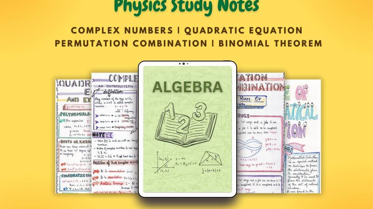 Algebra Aesthetic Notes for High School Grade 11, IB, AP, A