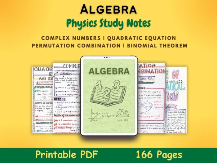 algebra mathematics aesthetic notes pdf featured image