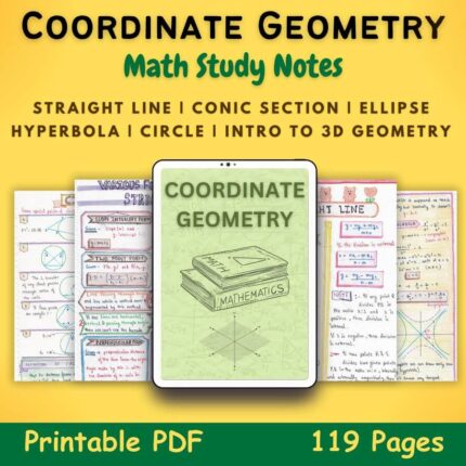 coordinate geometry mathematics aesthetic notes pdf featured image