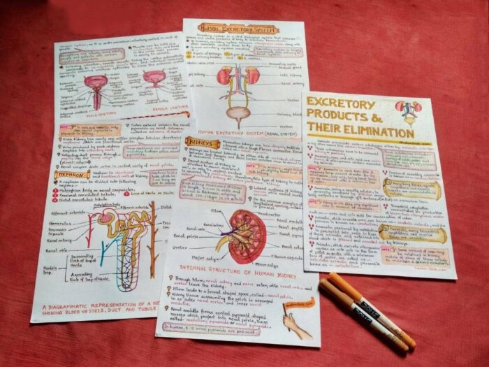 biology human physiology excretory system study notes clicked sample image