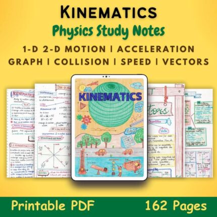 kinematics physics aesthetic notes pdf featured image