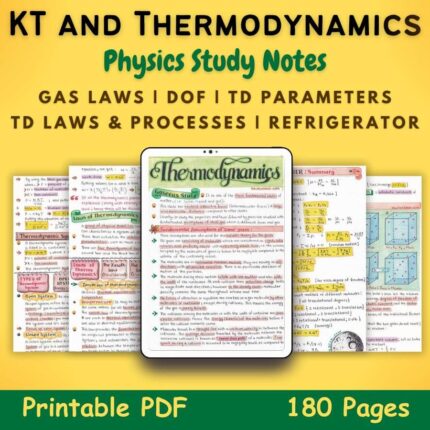kinetic theory and thermodynamics physics aesthetic notes pdf featured image