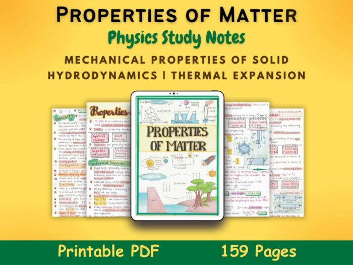 properties of matter physics aesthetic notes pdf featured image