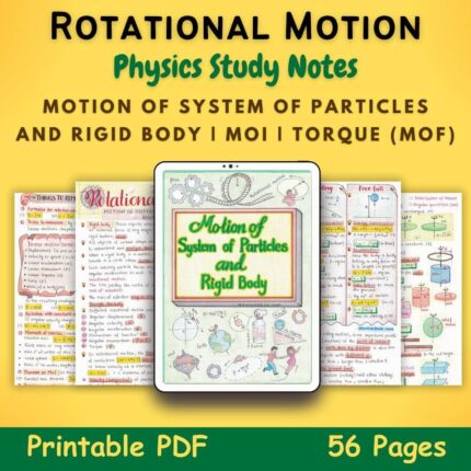 rotational motion torque physics aesthetic notes pdf featured image