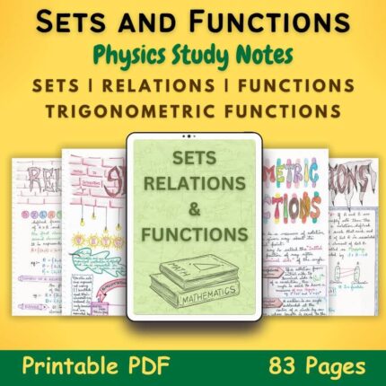 sets relations and functions mathematics aesthetic notes pdf featured image