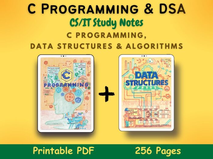 c programming and data structures algorithms dsa aesthetic notes pdf