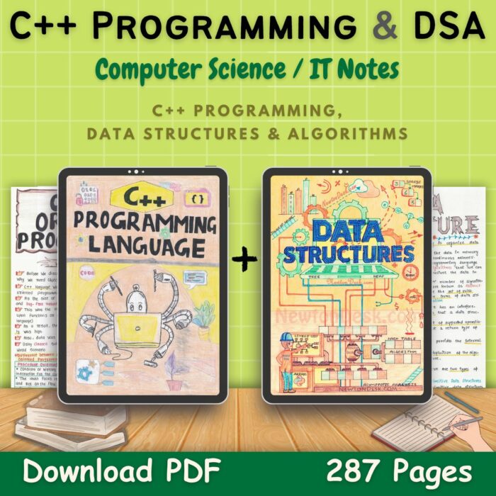 C++ Language Notes | OOPs & Data Structures Handwritten Notes