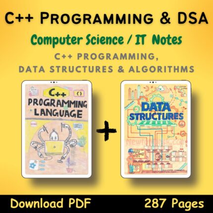 cpp c plus plus programming and data structures algorithms dsa notes pdf