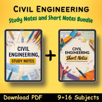 Civil engineering aesthetic short notes and study notes bundle pdf